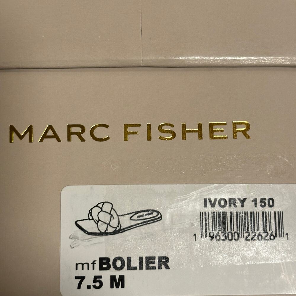 Marc Fisher Bolier Women's Flat Sandals (Ivory Cream, Size 7.5) - Picture 6 of 6